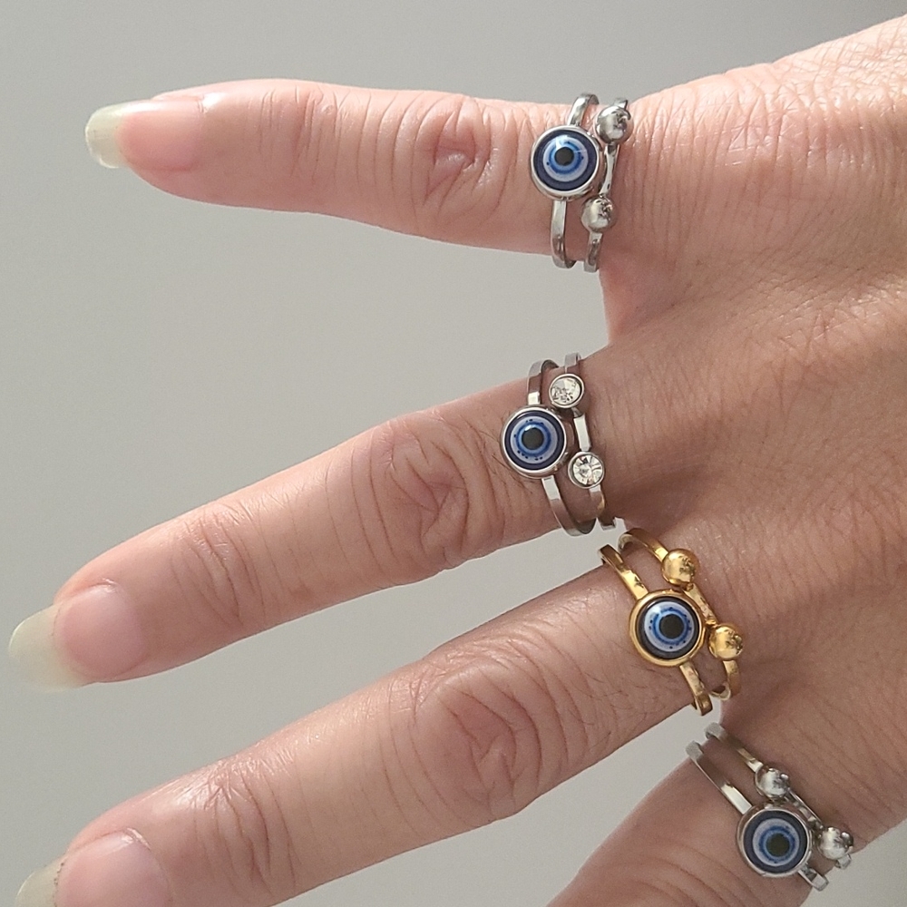 EVIL EYE RINGS - Picture 9 of 9
